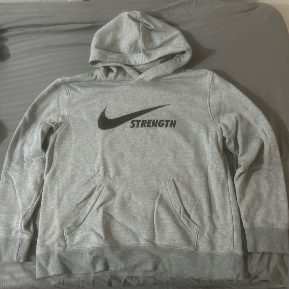 Grey Nike hoodie size adult large